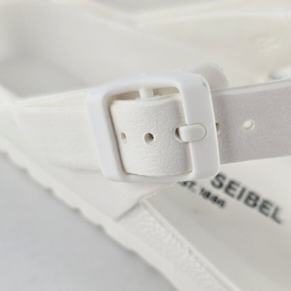 Josef Seibel Women's White Thong Slide Sandal Adjustable Strap Lightweight Sz 37 - Picture 6 of 11